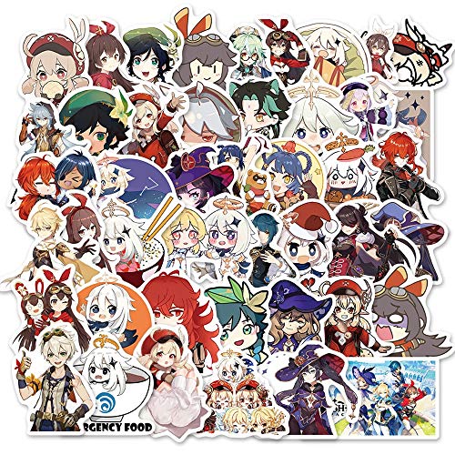 Stickers Laptop Phone Guitar Suitcase Skateboard Ps4 Toy Cute Girl Anime Sticker 50Pcs