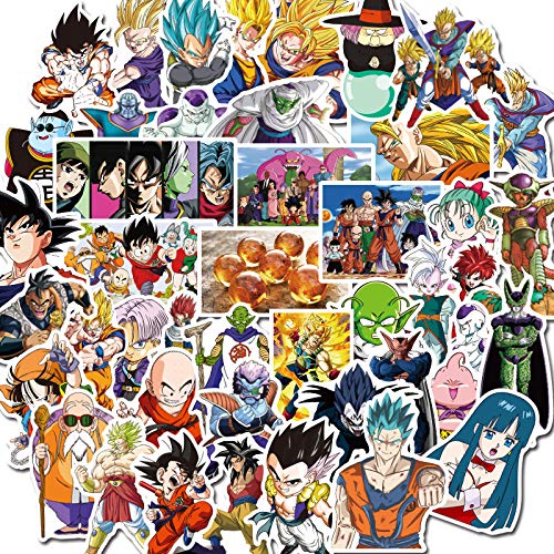 100 Stück Dragon Ball Aufkleber Goku Collectible Sammelsticker Vinyls Stickers Überraschungsparty-
