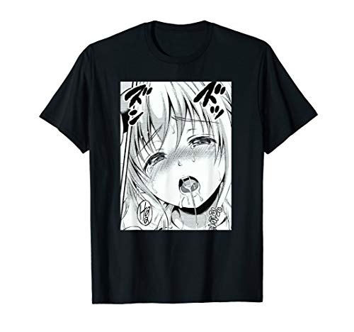 Ahegao Lewd Girl Cosplay Ecchi Hentai Waifu Shirt Gift T-Shirt