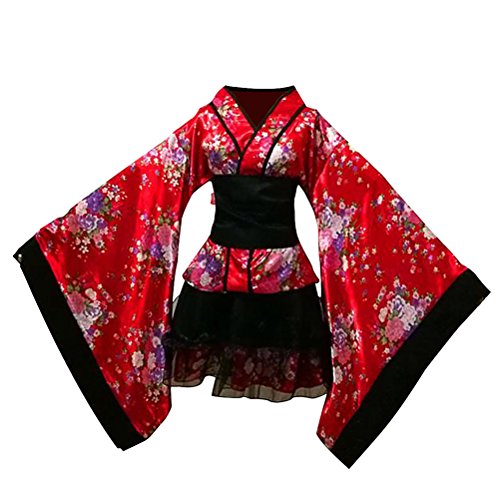 FENICAL Frauen Kirschblüten Anime Cosplay Lolita Kleid Japanischen Kimono Kostüm Kleider Kleidung 
