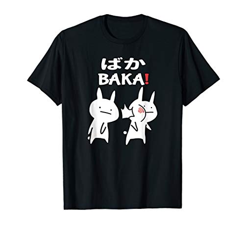 Lustiges Japan Baka Rabbit Ohrfeigen Anime und Manga  T-Shirt