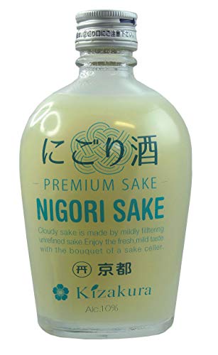[ 300ml ] KIZAKURA Sake Nigori/ungefilterter Sake aus Japan, alc. 10% vol/premium sake