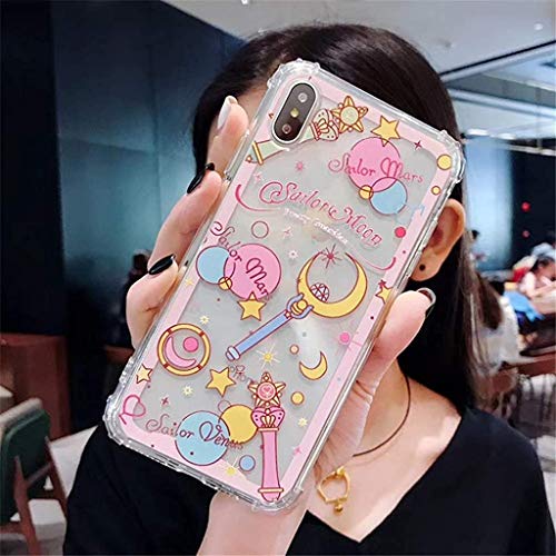 iPhone Max Hülle Cover Japan Anime Sailor Moon Case Stoßfest Air Cushion Silikon Soft Phone Back 7