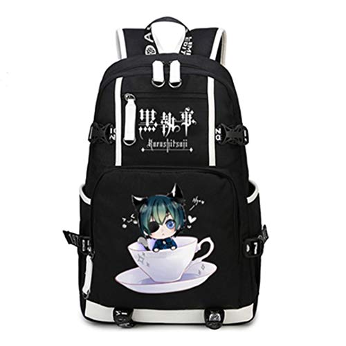 GO2COSY Anime-Rucksack Daypack Studentententasche Schultasche Büchertasche für Black Butler Cospla
