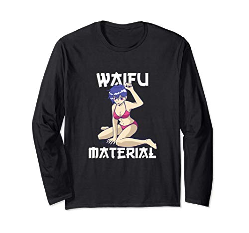 Anime Waifu Manga Otaku Langarmshirt