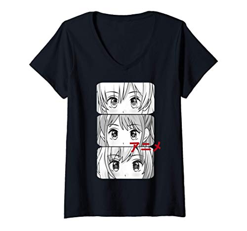 Damen Anime Girls Manga Motiv Japan Face Serien Merch