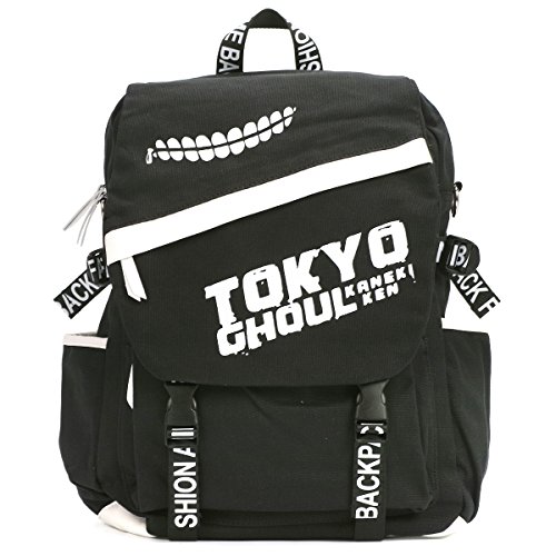 CoolChange Tokyo Ghoul großer Leinen Rucksack mit PU Leder