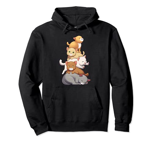 Katze Kawaii Katzen Cute Kitty Pile Anime Neko Pullover