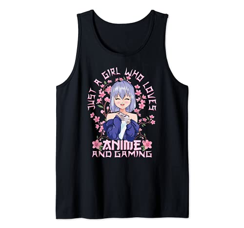 Kitschige Sakura Kirschblüten Gamer Girl Anime Tank Top