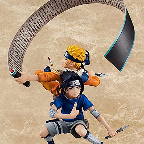 Naruto Uzumaki Uchiha Sasuke 11 In Kampfhaltung Anime Figur Kits Statue Fan