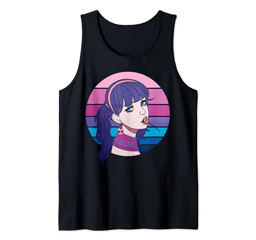 VaporwaveWaifu. Pastell Goth EGirl design Tank Top