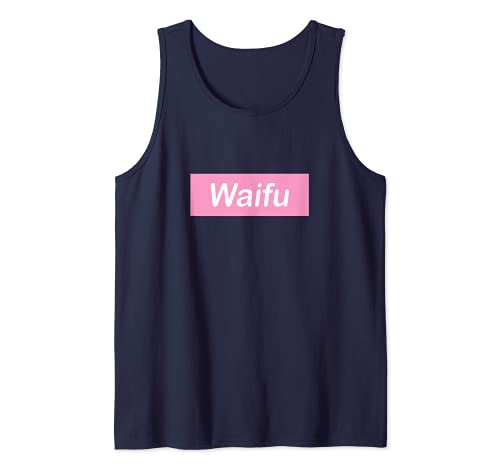 Waifu Pink Banner Hentai Anime Fan Art Tank Top
