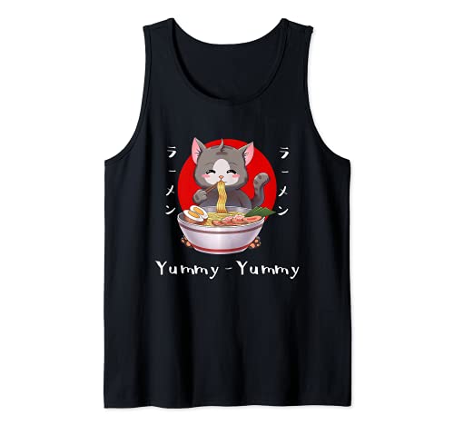 YummyYummy Ramen Cat Kawaii Tank Top
