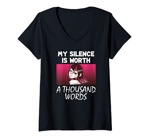 Damen Anime Girl Ästhetisch Japanisch Dämon Manga TShirt