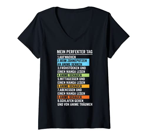 Damen Anime Hentai Japan TShirt mit VAusschnitt