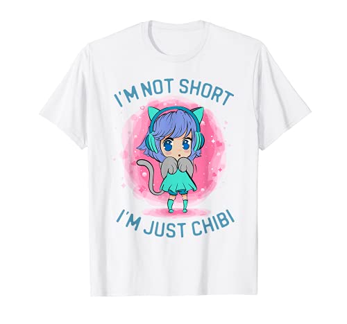 Ich bin nicht kurz nur Chibi Kawaii Anime Teen Girl TShirt