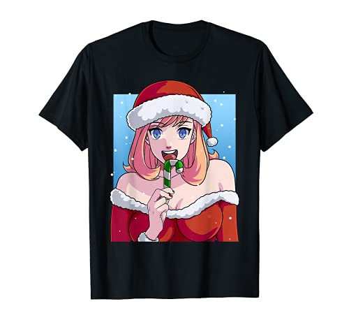 Mrs. Santa Claus Sexy Anime Babe Xmas TShirt
