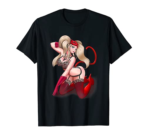 Sexy Kawaii Waifu Katze Maske Anime Hentai Manga TShirt