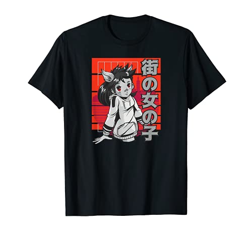 Anime Waifu zeigt Peace Zeichen Herren Damen TShirt