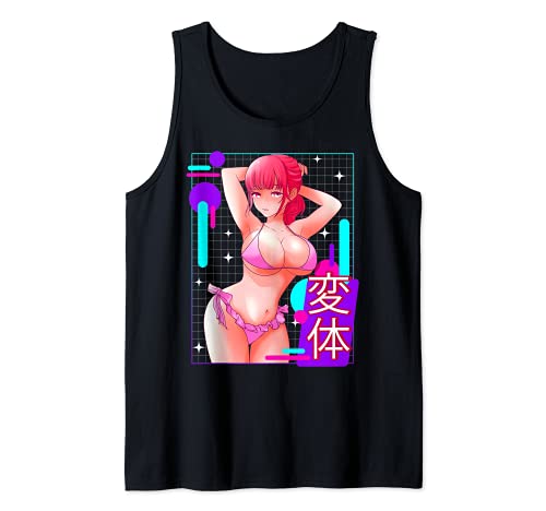 Lewd Anime Girl | Hentai Ahegao Waifu Otaku Gift Tank Top