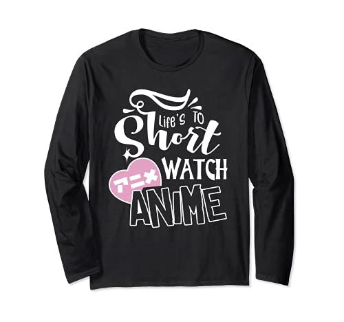 Life Short Watch Anime Lustiges MangaLangarmshirt