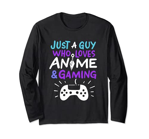 Nur ein Typ der Anime &Gaming liebt Langarmshirt