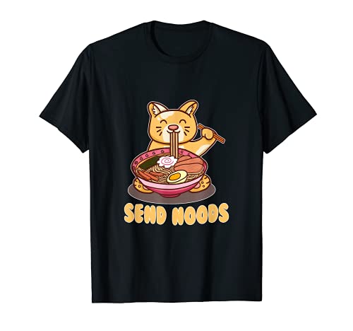 Send Noods Lustiger KatzenNudelnapf Shabu Hentai TShirt