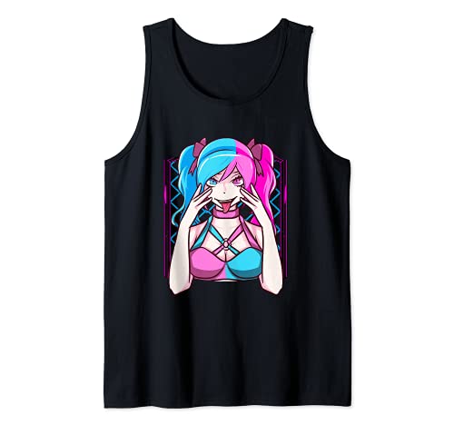 Sexy Pastell Anime Gothic Girl Tank Top