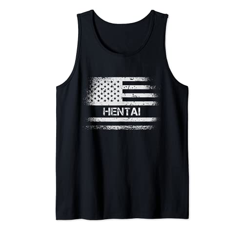 USA Flag Hentai American Patriot US Anime Gift Tank Top