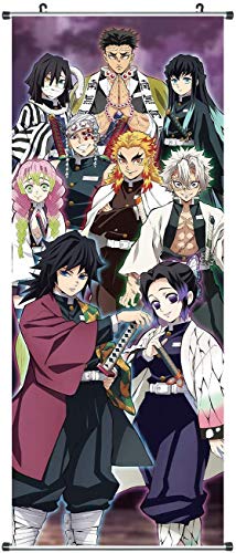 Anime Character Print Leinwand Poster 100x40cm Giyuu & andere