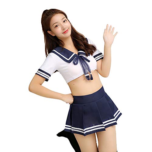 Damen Cosplay Schuluniform, sexy Kimono Robe Kawaii Dienstmädchen-Kostüm Student Kostüm Teenager 
