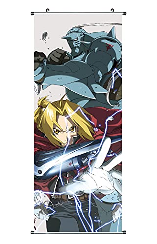 Anime Scroll Poster Edward Elric Stoffdrucke 100cm x 40cm Premium und künstlerisches Anime-Thema Ma