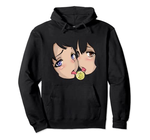Bitcoin Anime Hentai Girls Licking Crypto Pullover Hoodie