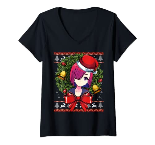 Damen Anime Manga Kawaii Waifu Frohe Japan TShirt mit