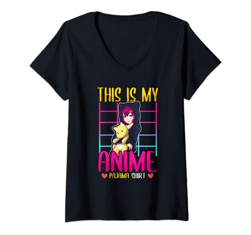 Damen Kawaii This Is My Anime Pyjama Shirt Cosplay Cute
