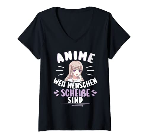 Damen Sarkastischer Anime Spruch Lustiger merch TShirt mit