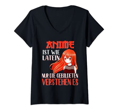 Damen Witziger Anime Spruch Girl Merch TShirt mit
