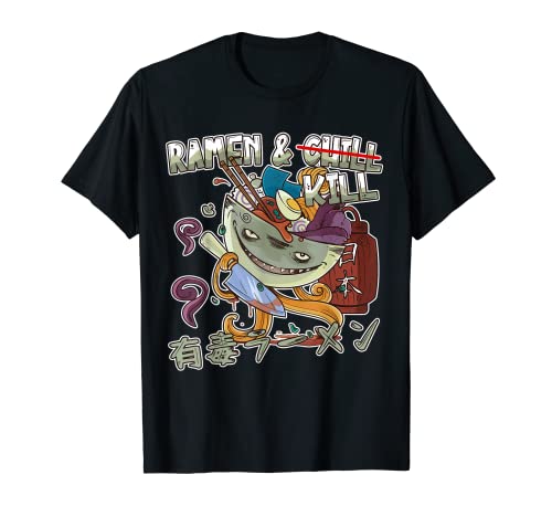 Harajuku Japanese Aesthetic Ramen Chill Kill Noodles TShirt
