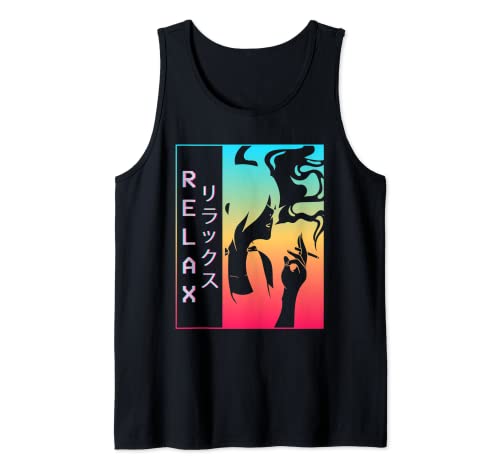 Vaporwave Aesthetic Sad Anime Girl Relax Waifu Harajuku