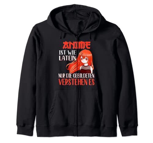Witziger Anime Spruch Girl Merch Kapuzenjacke