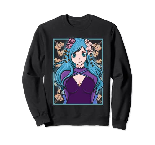 Anime Girl Waifu Japanese Aesthetic Otaku Kawaii Sweatshirt