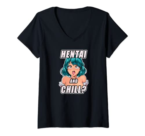 Damen Hentai and Chill I Japan Waifu Anime Otaku TShirt mit