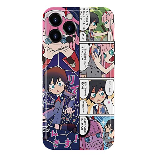 Manga Zero Two Anime weiche Silikonhülle kompatibel mit iPhone 7 8 Plus Max 11 12 13 Pro Mini 2020 