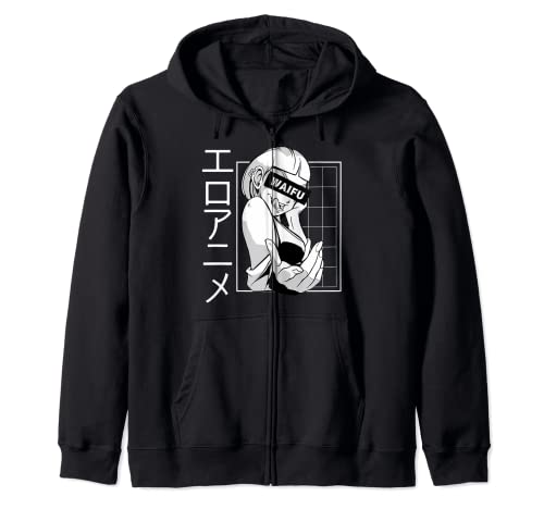 Hentai Anime Waifu Girl Manga Damen Kapuzenjacke