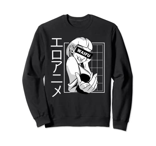 Hentai Anime Waifu Girl Manga Damen Sweatshirt