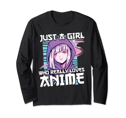 Kawaii Anime Girl Waifu Manga Otaku Merch Langarmshirt