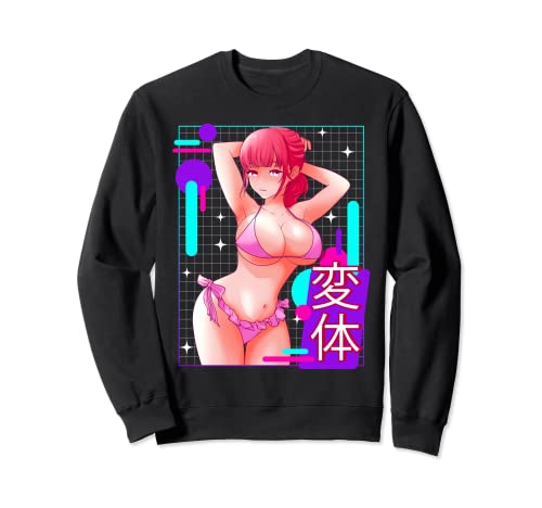 Lewd Anime Girl | Hentai Ahegao Waifu Otaku Gift Sweatshirt