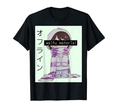 Vaporwave Aesthetic Waifu Tired Kawaii Anime Manga TShirt