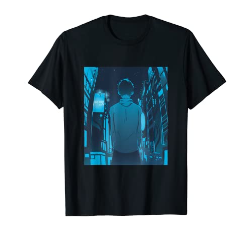 Anime Boy City Walk TShirt