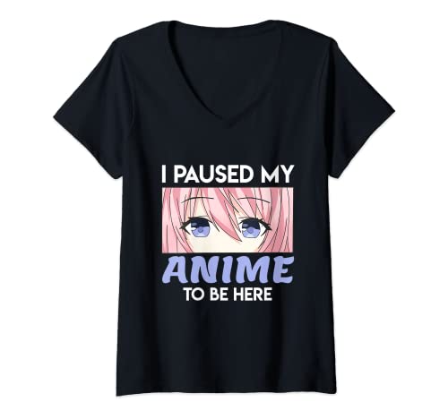 Damen Anime Manga TShirt mit VAusschnitt